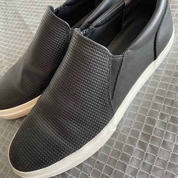 Vince Men\'s Fletcher Leather Slip-On Sneakers - Black - Size 10.5 main image 7